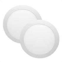 Kit 2 Painel De Led Redondo Embutir 12w Bivolt Taschibra 6500k Frio Kit 2 Painel De Led Redondo Embutir 12w Bivolt Taschibra 6500k Frio
