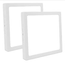 Kit 2 painel de led sobrepor 18w quadrado 22cm 6500k avant