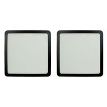 Kit 2 Painel Led 27,7x27,7 Quadrado Preto Sobrepor 24w 4000kfoxlux Kit 2 Painel Led 27,7x27,7 Quadrado Preto Sobrepor 24w 4000kfoxlux