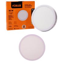 Kit 2 Painel Led Redondo Sobrepor 18W 4000K Bivolt Foxlux Kit 2 Painel Led Redondo Sobrepor 18W 4000K Bivolt Foxlux