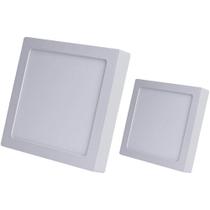 Kit 2 Painel Led Sobrepor Quadrado Branco Neutro 4000K 12W Bivolt - Ideal para Casa e Escritório