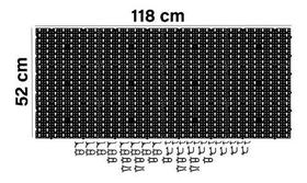 Kit 2 Painel Para Ferramentas Em Plástico Perfurado Preto