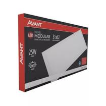 Kit 2 Painel Plafon Led 25w 6500k Embutir 31x62 Cm Avant