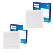KIt 2 Painel Plafon Spot Embutir 6W 4000K Luz Neutra Philips KIt 2 Painel Plafon Spot Embutir 6W 4000K Luz Neutra Philips