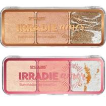 Kit 2 Paletas De Iluminador SP Colors Irradie Amor (3 Cores em cada) SP 249