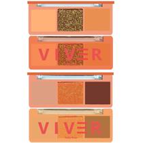 Kit 2 Paletas De Sombras Viver Ruby Rose Maquiagem Para os Olhos - G2 Kit 2 Paletas De Sombras Viver Ruby Rose Maquiagem Para os Olhos - G2