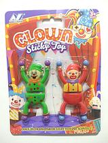 Kit 2 Palhaço Geleca Stick Divertido Gruda Parede Brinquedo