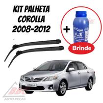 Kit 2 Palhetas Limpador De Parabrisa Dianteiro Corolla 2008 - 2012