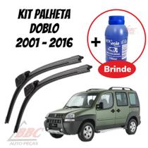 Kit 2 Palhetas Limpador De Parabrisa Dianteiro Doblo 2001-2016