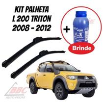Kit 2 Palhetas Limpador De Parabrisa Dianteiro L200 Triton 2008 - 2012