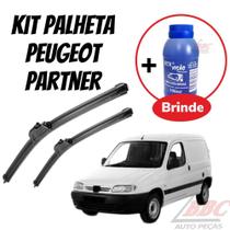 Kit 2 Palhetas Limpador De Parabrisa Dianteiro Peugeot Partner 1996 a 2012 Kit 2 Palhetas Limpador De Parabrisa Dianteiro Peugeot Partner 1996 a 2012