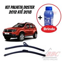 Kit 2 Palhetas Limpador De Parabrisa Dianteiro - Renault Duster 2012-2018