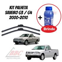 Kit 2 Palhetas Limpador De Parabrisa Dianteiro Saveiro G3 / G4 - 2000 - 2010
