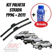 Kit 2 Palhetas Limpador De Parabrisa Dianteiro Strada 1996 - 2011