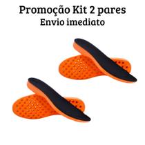 Kit 2 Palmilhas em Gel Ortopédica Macia para Fascite Plantar