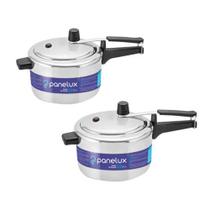 Kit 2 Panela de Pressão Panelux Polida 3,0L Alumínio Polido Classic Inmetro Ref 1012