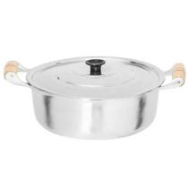 Kit 2 Panelas Caçarola Alumínio Batido Fundido Grosso N26 e N30