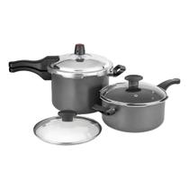 Kit 2 Panelas de Pressão 4,5L/3L 7524 Grafite - Cozillar