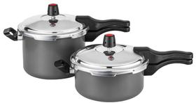 Kit 2 panelas de Pressão MTA Multi 4.5L Grafite Antiaderente