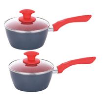 Kit 2 Panelas Indução Cerâmica Onix 3,7mm 18cm Antiaderente