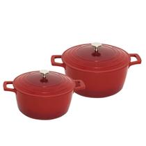 Kit 2 Panelas Mimo Cook&Chef - Vermelho Kit 2 Panelas Mimo Cook&Chef - Vermelho