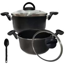 Kit 2 Panelas Panela Plus Tamanho Nº 20 E 18 Antiaderente Kit 2 Panelas Panela Plus Tamanho Nº 20 E 18 Antiaderente