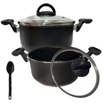 Kit 2 Panelas Panela Plus Tamanho Nº 20 E 18 Antiaderente