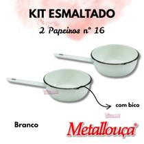 Kit 2 Panelas Papeiro 16 Esmaltada Ágata com Bico Kit 2 Panelas Papeiro 16 Esmaltada Ágata com Bico