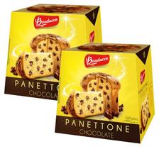 Kit 2 panetone bauducco chocottone chocolate natal 400g