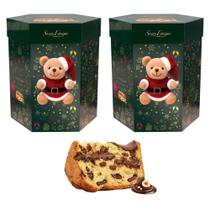 Kit 2 Panetone Santa Edwiges Avelã Com Cacau 1,1Kg E Pelúcia