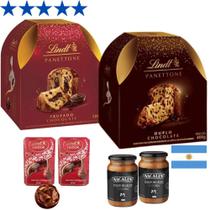 Kit 2 Panetones Lindt, Trufas e Doce de Leite Argentino