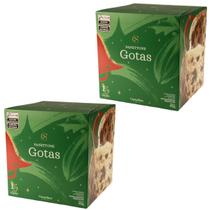 Kit 2 Panettones Gotas de Chocolate 450g Tradição e Sabor do Verdadeiro Natal