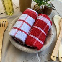 Kit 2 Pano de Prato Copa Cozinha Absorvente Atoalhado Qua Vr Kit 2 Pano de Prato Copa Cozinha Absorvente Atoalhado Qua Vr