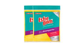 Kit 2 Pano Limpa Tudo Alto Desempenho Esfrebom 4 Panos