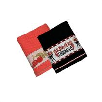 KIT 2 Panos de Copa Felpudo Jacquard Vida Il - Döhler KIT 2 Panos de Copa Felpudo Jacquard Vida Il - Döhler