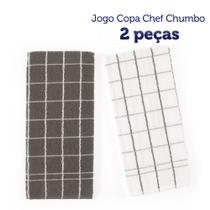 Kit 2 Panos de Copa Felpudo Teka Chef - Chumbo