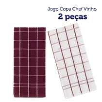 Kit 2 Panos de Copa Felpudo Teka Chef - Vinho