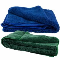 KIT 2 Panos de Microfibra 50cm x 80cm Ecomais Limpa Pisos Área Interna Pano de Chão