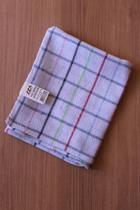 Kit 2 panos de prato quadriculado bainha