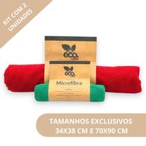 Kit 2 panos microfibras flanelas 1 extra gigante 70x90 mais 1 tamanho especial 34x38 qualidade superior limpeza casa multiuso automotiva ECO CASA Kit 2 panos microfibras flanelas 1 extra gigante 70x90 mais 1 tamanho especial 34x38 qualidade superior limpeza casa multiuso automotiva ECO CASA