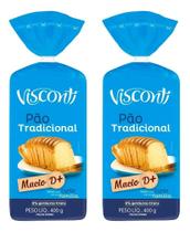 Kit 2 Pão De Forma Tradicional Visconti 400G