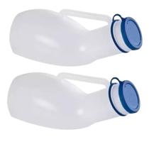 Kit 2 papagaio urinol marreco coletor de urina 1400 ml