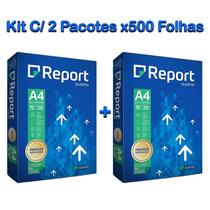 Kit 2 Papel A4 Branco Report Premium - 500 Folhas
