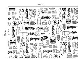 Kit 2 Papel Acoplado -hamburguer Burguer Burguer Frios 800und