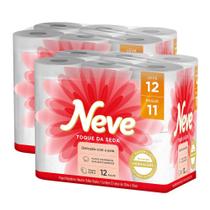 Kit 2 Papel Higiênico Neve Toque de Seda Folha Dupla 12un cada