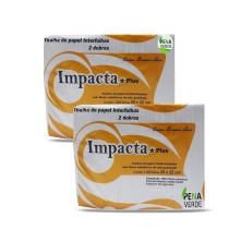 Kit 2 Papel toalha interfolha 20x22 IMPACTA PLUS 1000 Folhas