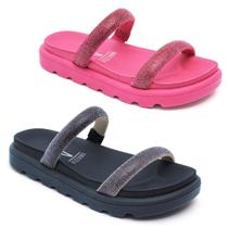 Kit 2 Papete Vizzano Feminina Strass Brilho Tratorada Original