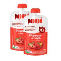 Kit 2 Papinha Papapá Orgânica Morango e Maçã 100g Kit 2 Papinha Papapá Orgânica Morango e Maçã 100g