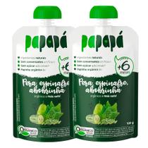 Kit 2 Papinha Papapá Orgânica Pera Espinafre Abobrinha 100g Kit 2 Papinha Papapá Orgânica Pera Espinafre Abobrinha 100g