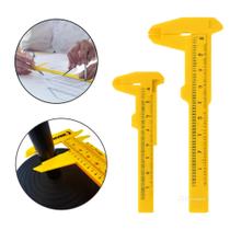 Kit 2 Paquímetros Analógicos 6" e 3", Medição em mm e Polegadas BOM6500